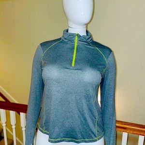 Danskin Now Semi fitted Long sleeve Half zip top